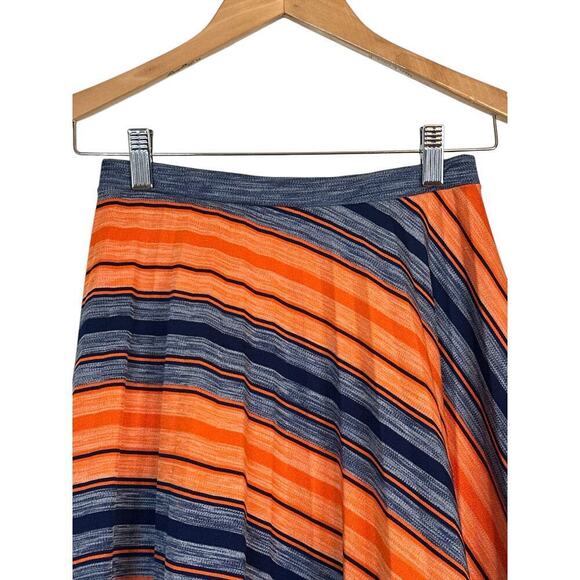 Vintage 70’s Aileen Women Chevron Elastic Waist Pull On Mini Skirt Size S Multi - Picture 2 of 5